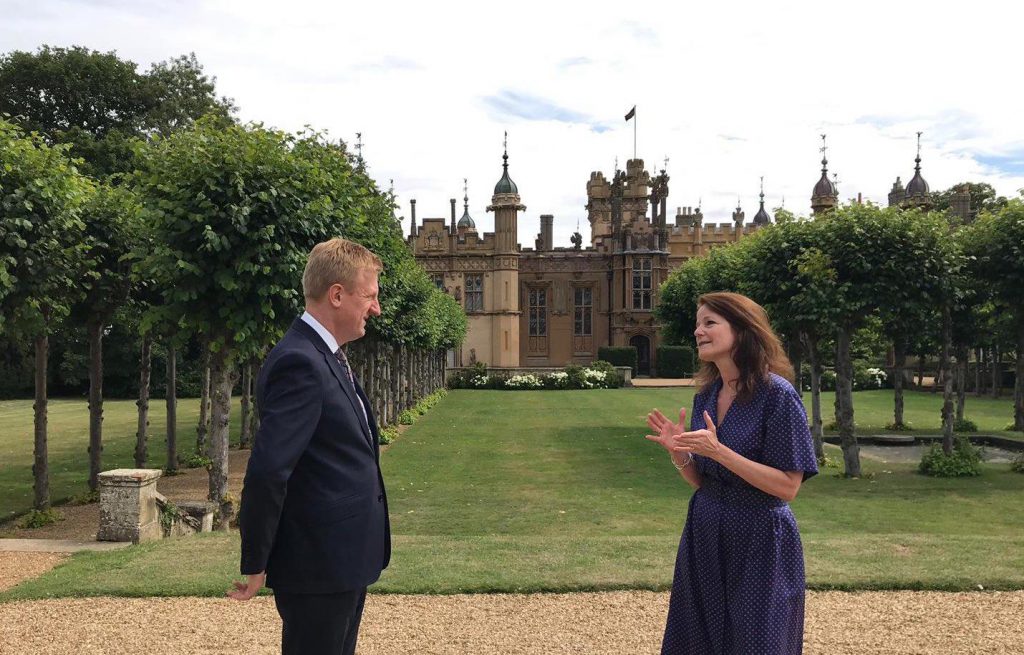 Knebworth House Oliver Dowden Culture Secretary DCMS July 2020