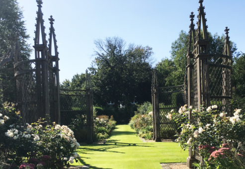 Abbots Ripton Hall gothic garden