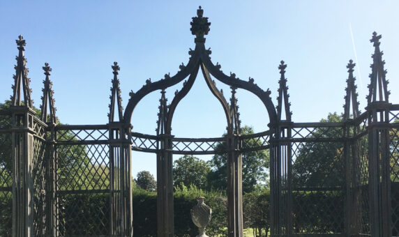 Abbots Ripton Hall gothic fence and gate