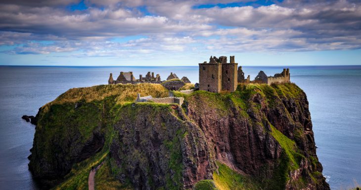 Dunnottar Castle in Stonehaven, Scotland