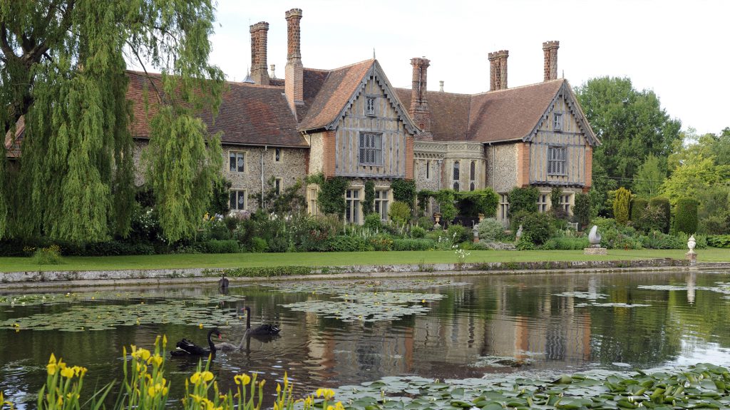 Elsing Hall with a beautiful moat