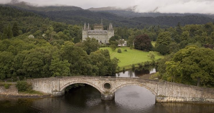 Inveraray Castle in Argyll, Scotland