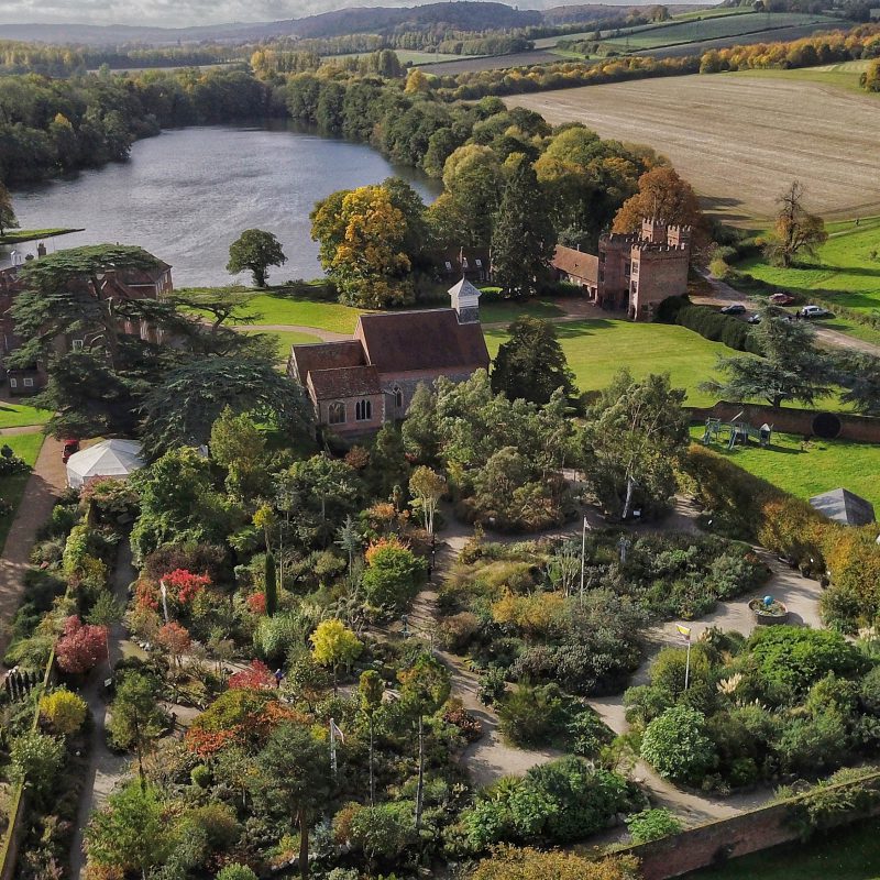 Lullingstone Castle from above