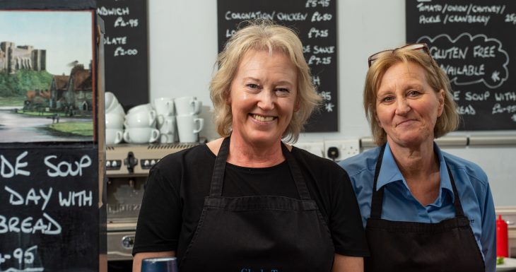 Bamburgh Castle, cafe staff