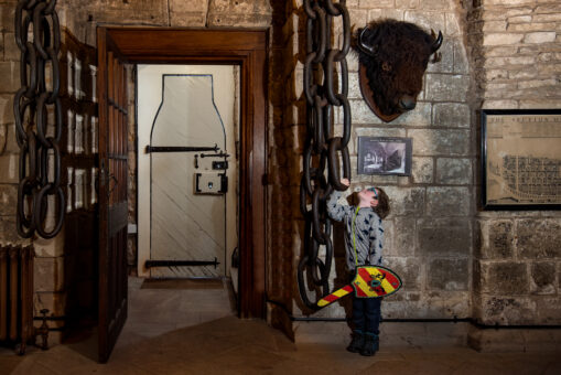 Bamburgh Castle, bulls head