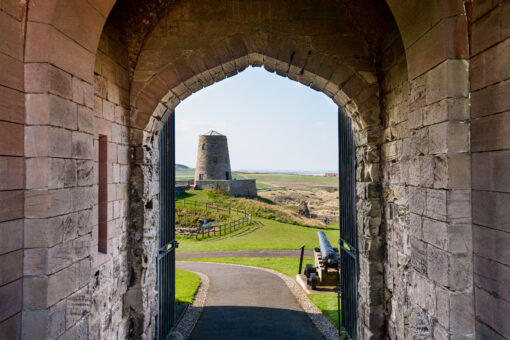 Bamburgh Castle, entrance gate