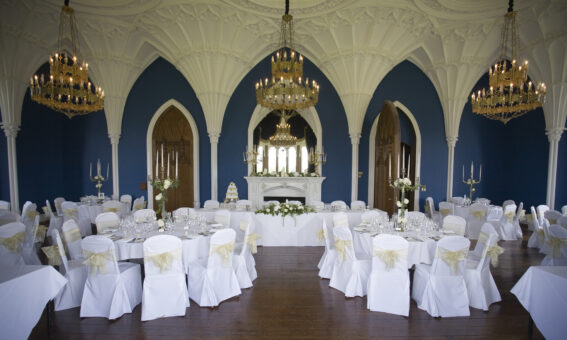 Allerton Castle wedding party