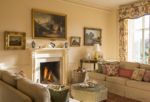 Ardington House sitting room fireplace