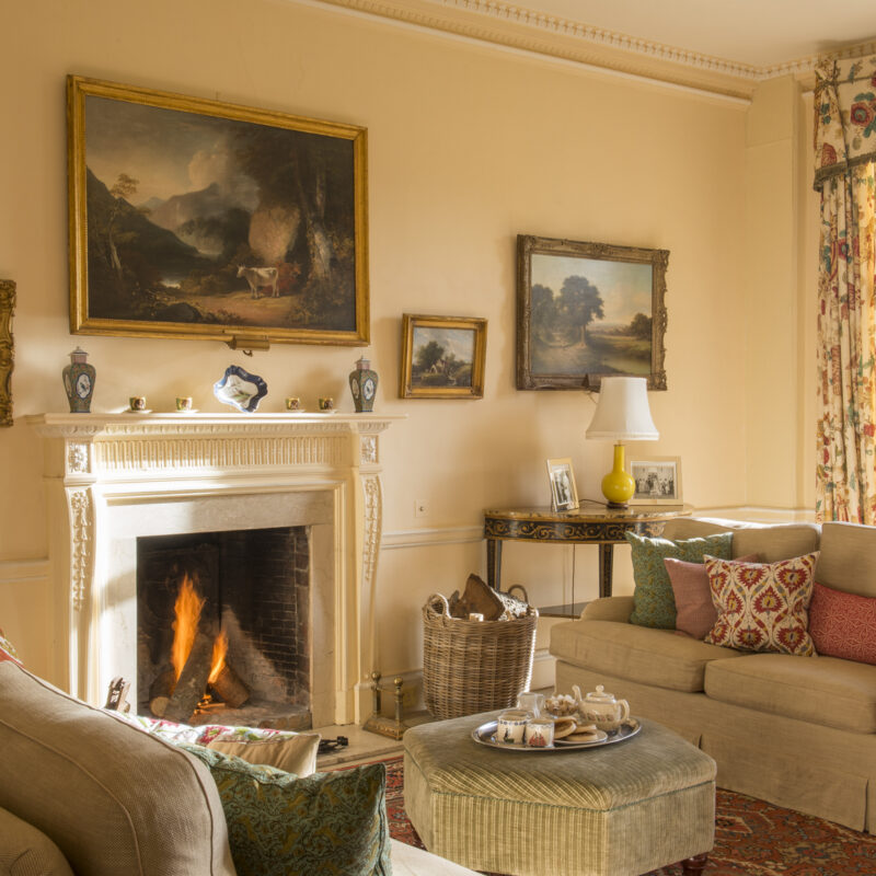 Ardington House sitting room fireplace