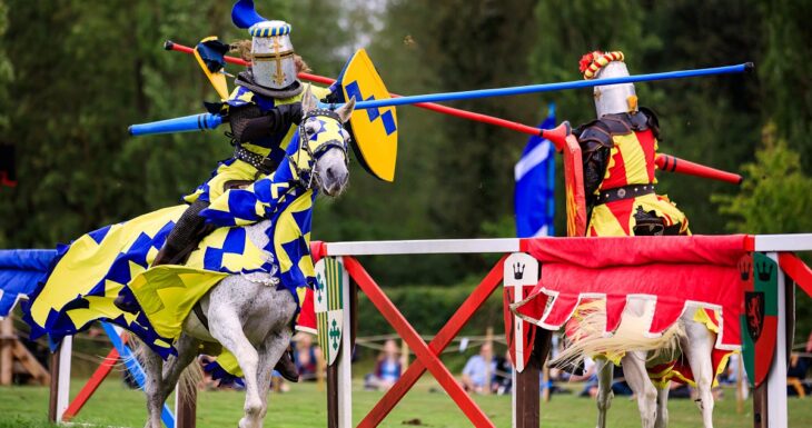 Jousting at Hever Castle and Gardens, Kent - 23 August 2020