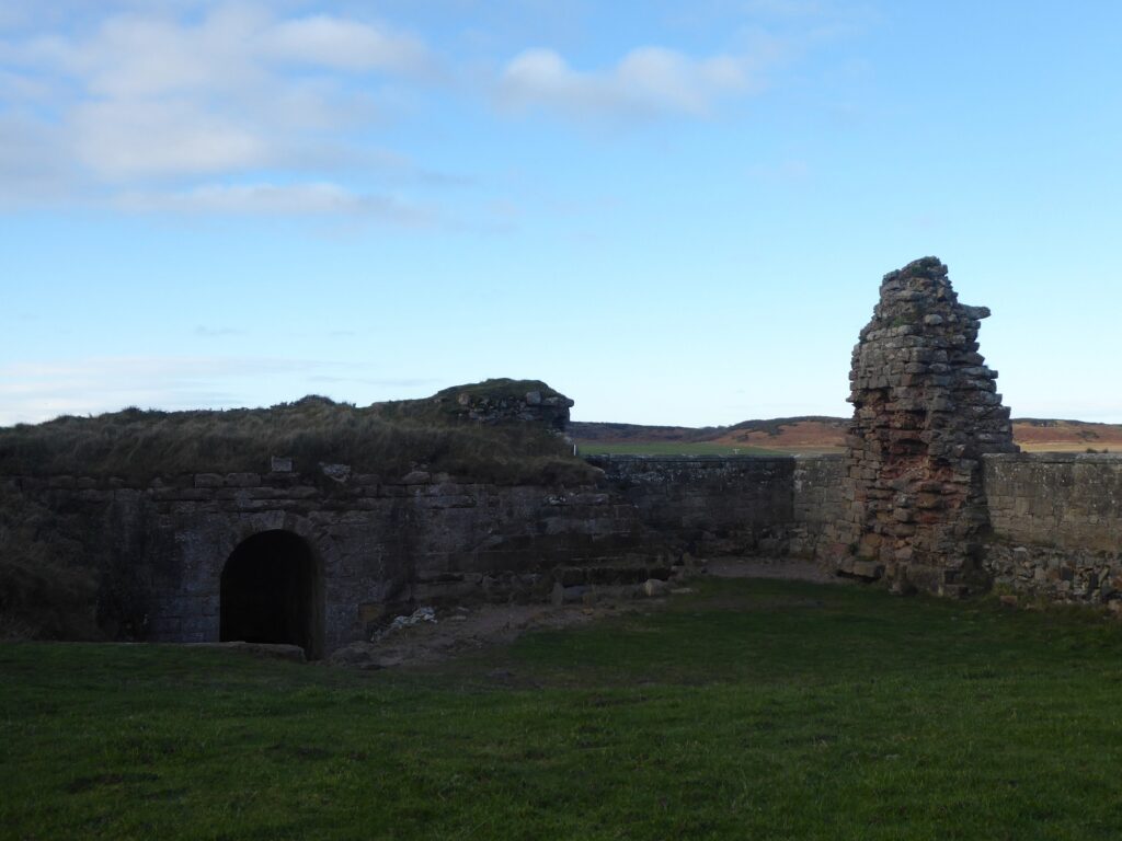 Bamburgh Castle ruins