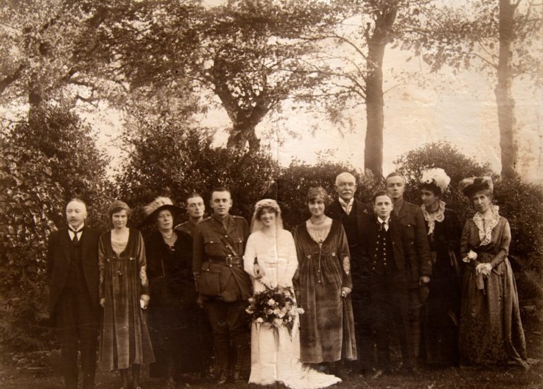 Bamburgh Castle old wedding photo