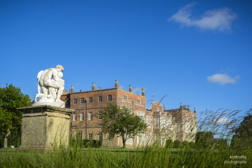 Burton Constable Hall grounds and statue