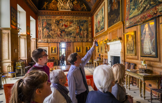 Boughton House visitors and paintings