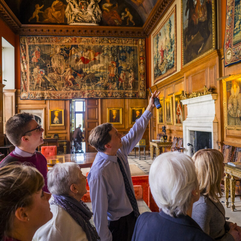 Boughton House visitors and paintings