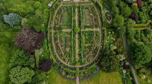 Carolside gardens overhead view