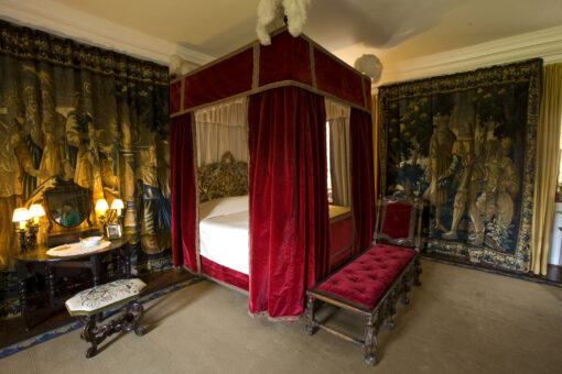 The tapestry bedroom in Cawdor Castle