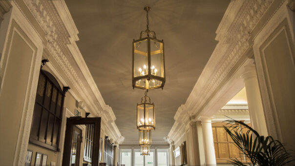 Camden Place Hall lanterns