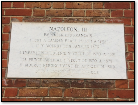 Camden Place Napoleon Plaque