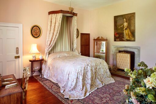 Chenies Manor House Priest Hole in the bedroom