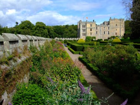 Chillingham Castle gardens and topiary