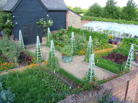 Columbine Hall vegetable garden