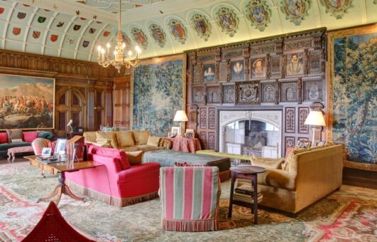 Combermere Abbey Heraldry in the Drawing Room