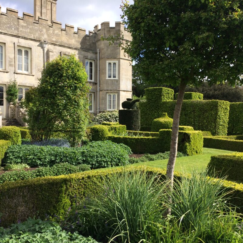 Deene Park garden topiary