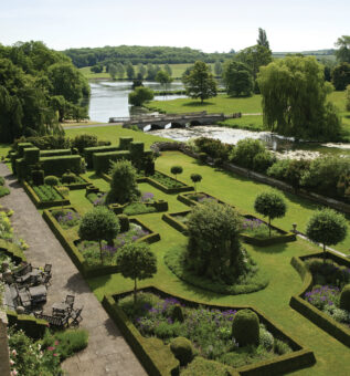 Deene Park garden landscaping