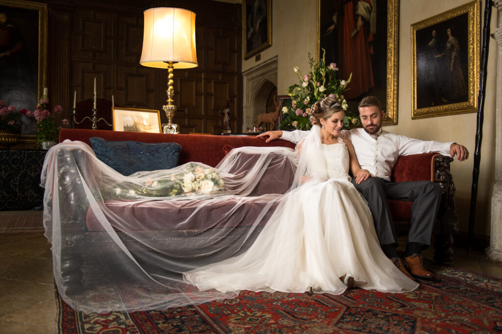 Deene Park wedding couple