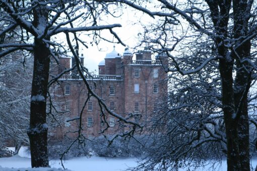 Drumlanrig Castle in the snow