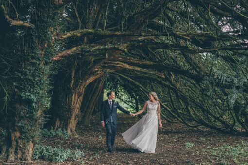 Duncombe Park wedding couple