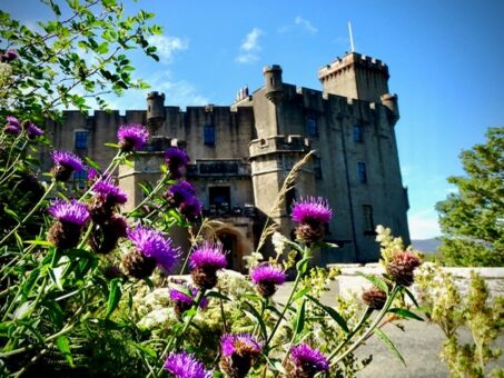 Dunvegan Castle during the summer