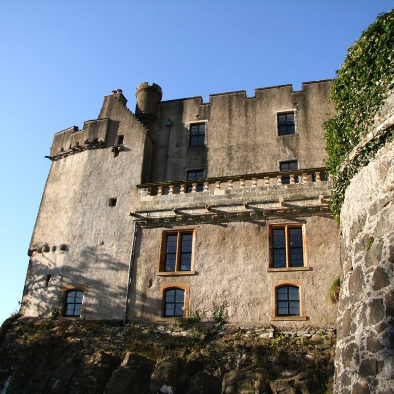 Dunvegan Castle wall and windows