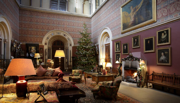 Eastnor Castle Christmas in the Drawing Room