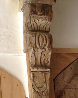 Finchingfield Guildhall wood carving