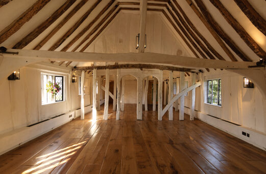 Finchingfield Guildhall Great Hall with wooden beams