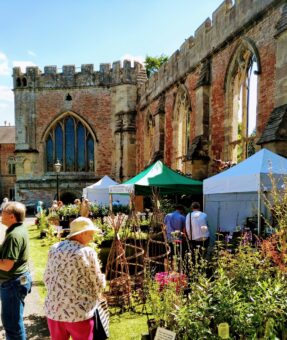 GArden Festival Stalls at The Bishop's Palace