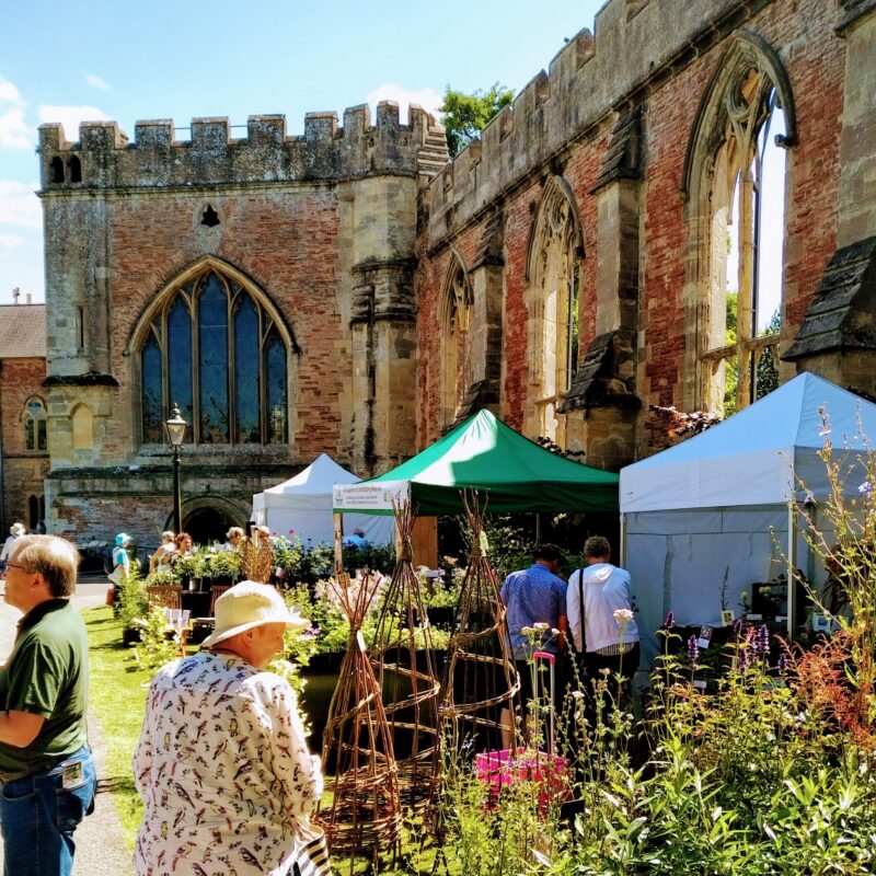 GArden Festival Stalls at The Bishop's Palace