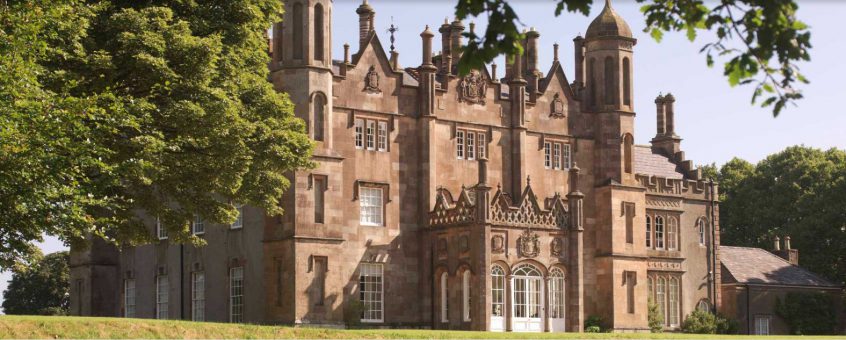 Glenarm Castle in County Antrim, Northern Ireland