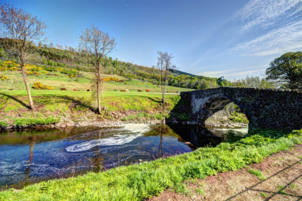 Glenarm Castle river with bridge