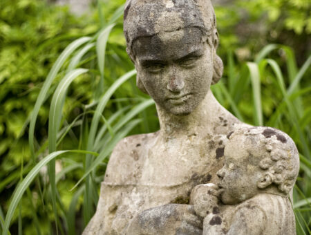 Glenarm Castle sculpture in the gardens