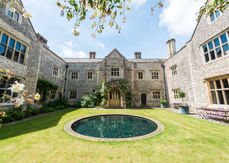 Glynde Place courtyard