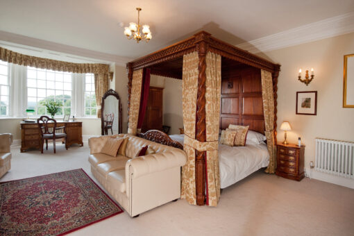Goldsborough Hall Royal Suite bedroom