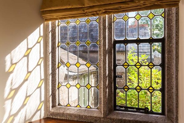 Great Bidlake Manor stained glass