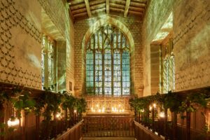 Haddon Hall candlelit chapel