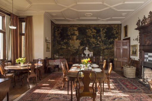 Hall Bishops Tawton Dining Room and tapestry