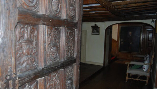 Harlington Manor wooden door
