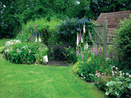 Harvington Hall garden and flowers