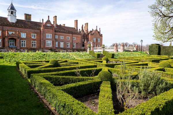 Helmingham Hall maze in Suffolk